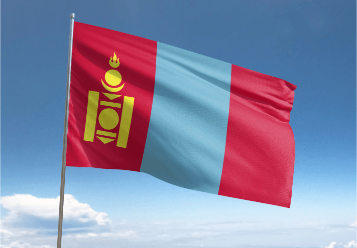 Mongolia Visa Flag
